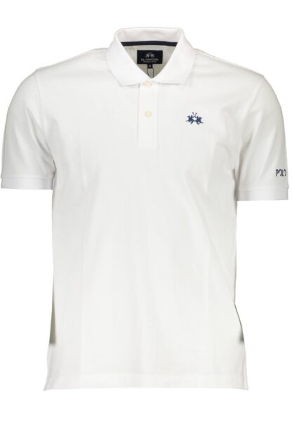 La Martina - White Cotton Men Polo Shirt