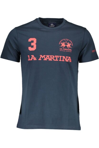 La Martina - Blue Cotton Men T-Shirt