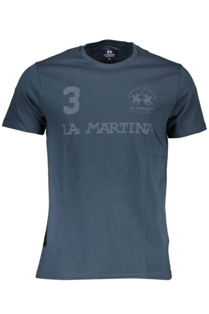 La Martina - Blue Cotton Men T-Shirt