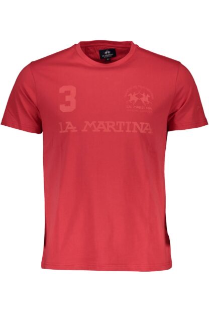 La Martina - Red Cotton Men TShirt