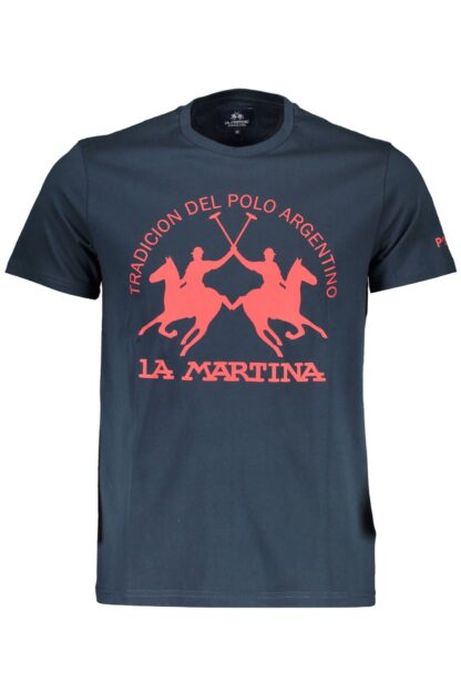 La Martina - Blue Cotton Men T-Shirt