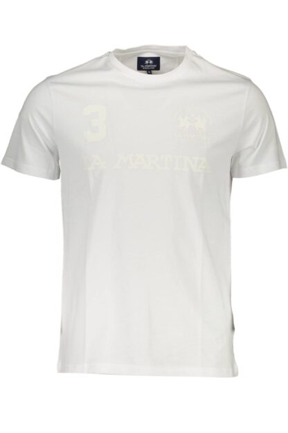 La Martina - White Cotton Men T-Shirt