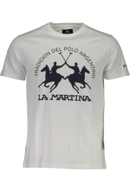 La Martina - White Cotton Men T-Shirt