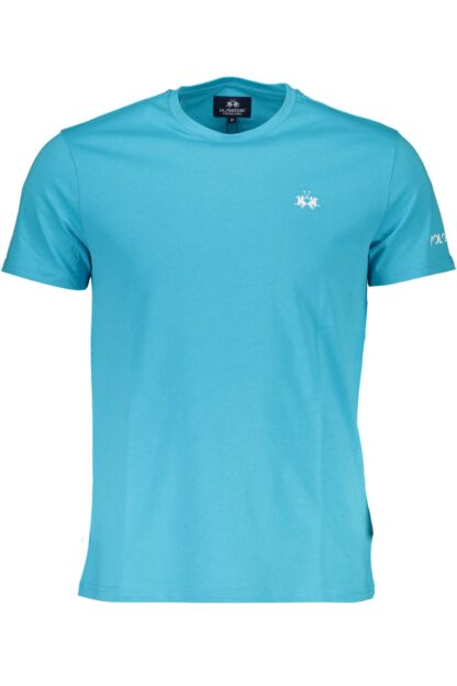 La Martina - Light Blue Cotton Men T-Shirt