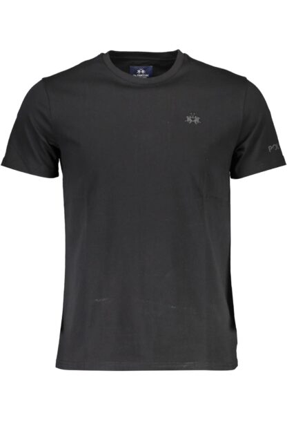 La Martina - Black Cotton Men T-Shirt