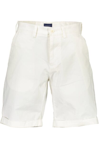 Gant - White Cotton Men Bermuda