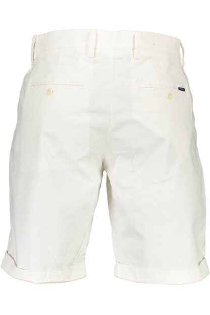 Gant - White Cotton Men Bermuda