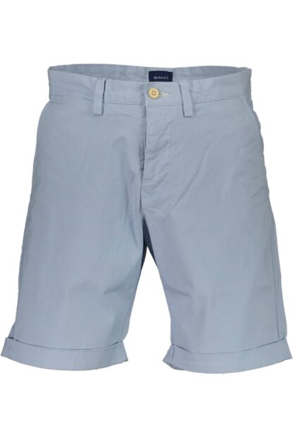 Gant - Light Blue Cotton Men Bermuda Pant