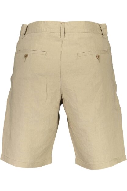 Gant - Beige Linen Men Bermuda Shorts