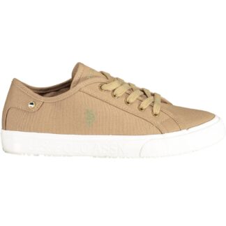 Tommy Hilfiger - Beige Leather Women Sneaker