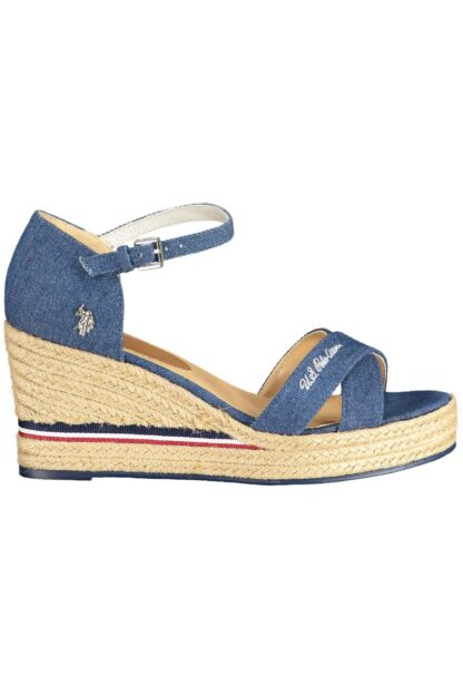 U.S. POLO ASSN. - Blue Polyester Women Sandal