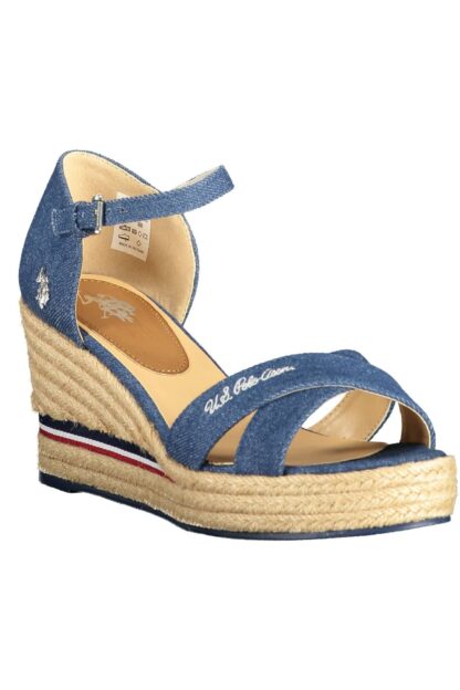 U.S. POLO ASSN. - Blue Polyester Women Sandal