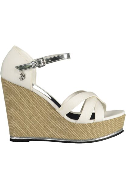 U.S. POLO ASSN. - White Cotton Women Sandal