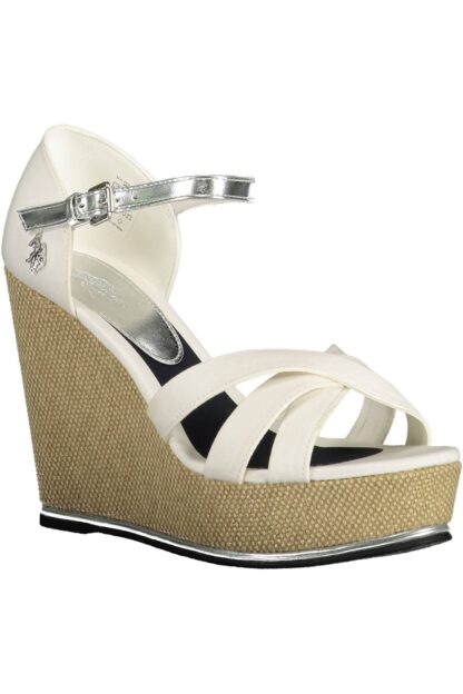 U.S. POLO ASSN. - White Cotton Women Sandal