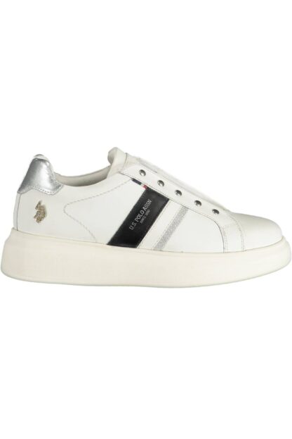 U.S. POLO ASSN. - White Leather Women Sneaker