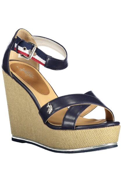 U.S. POLO ASSN. - Blue Cotton Women Sandal