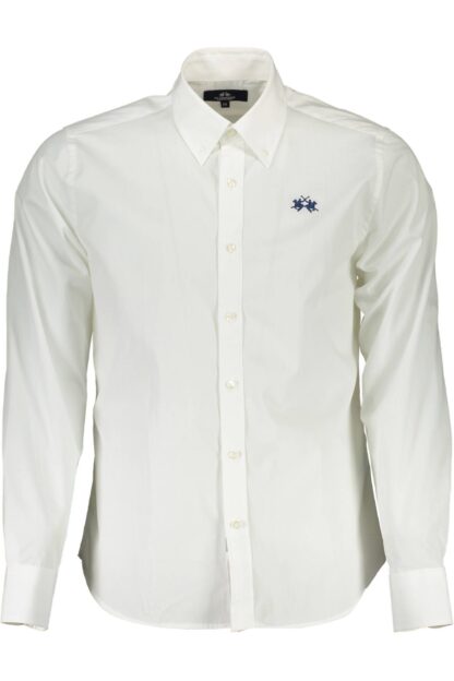 La Martina - White Cotton Men Shirt