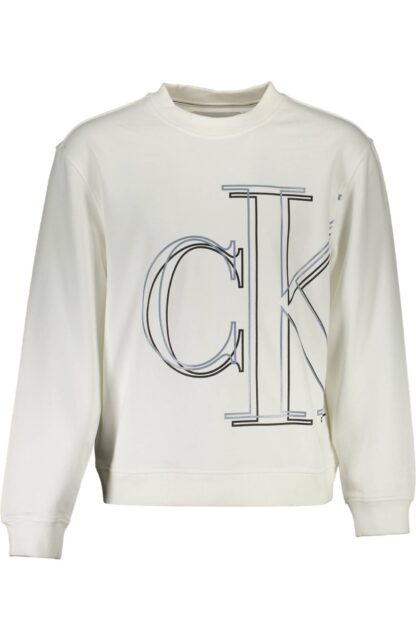 Calvin Klein - White Cotton Men Sweater