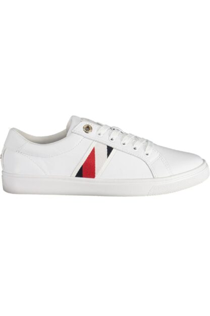 Tommy Hilfiger - White Leather Women Sneaker