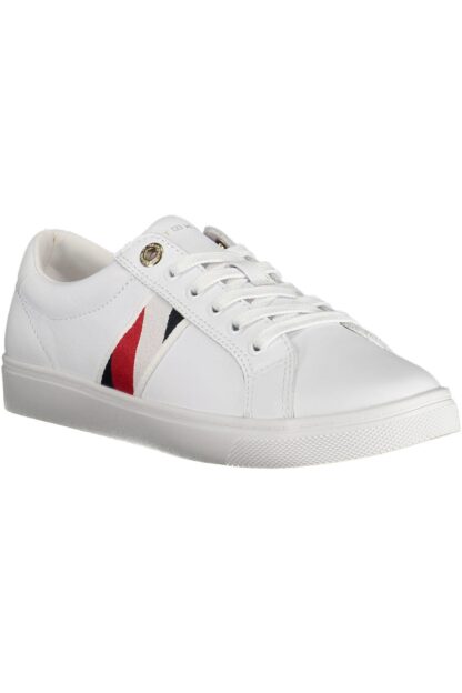 Tommy Hilfiger - White Leather Women Sneaker