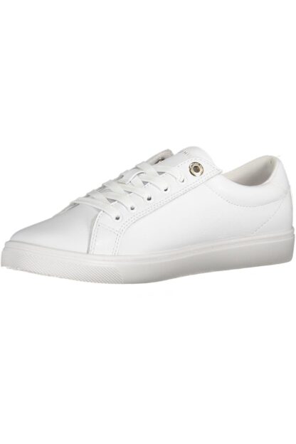 Tommy Hilfiger - White Leather Women Sneaker