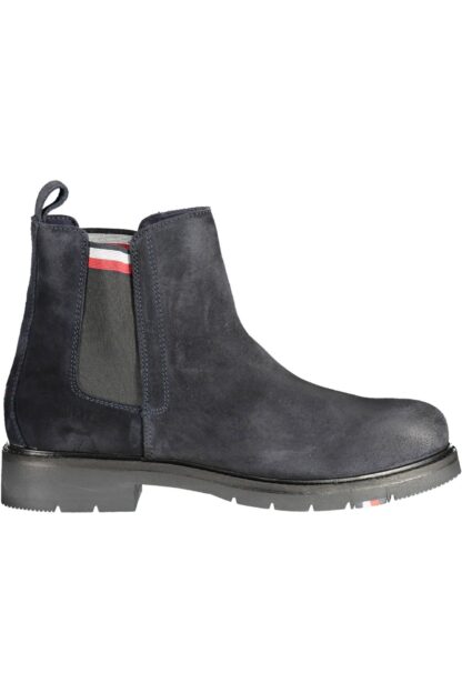 Tommy Hilfiger - Blue Leather Men Boot