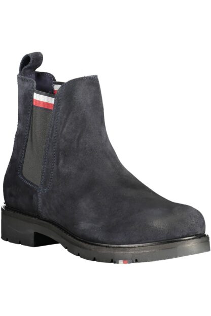 Tommy Hilfiger - Blue Leather Men Boot