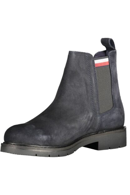 Tommy Hilfiger - Blue Leather Men Boot