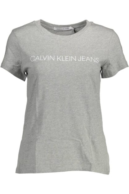 Calvin Klein - Gray Cotton Women T-Shirt