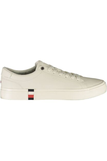 Tommy Hilfiger - White Leather Men Sneaker