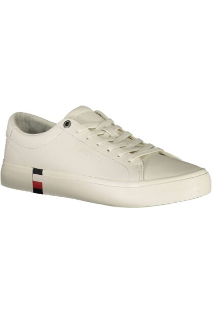 Tommy Hilfiger - White Leather Men Sneaker