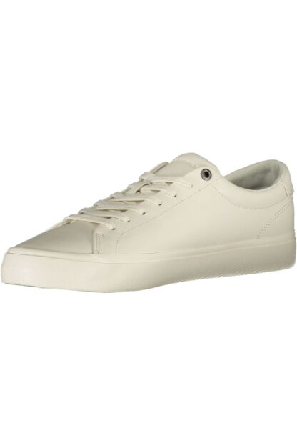 Tommy Hilfiger - White Leather Men Sneaker