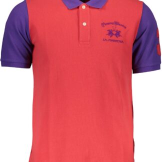 La Martina - Blue Cotton Men Polo Shirt