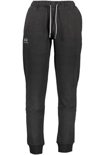 La Martina - Black Cotton Men Pant