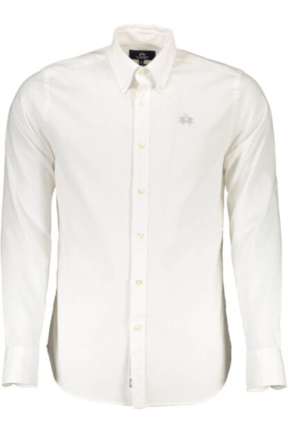 La Martina - White Cotton Men Shirt