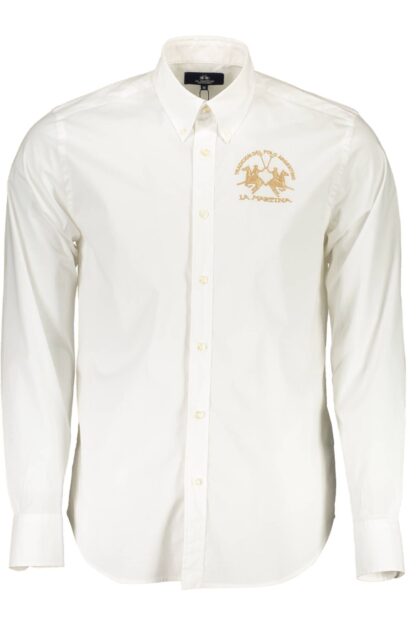 La Martina - White Cotton Mens Shirt