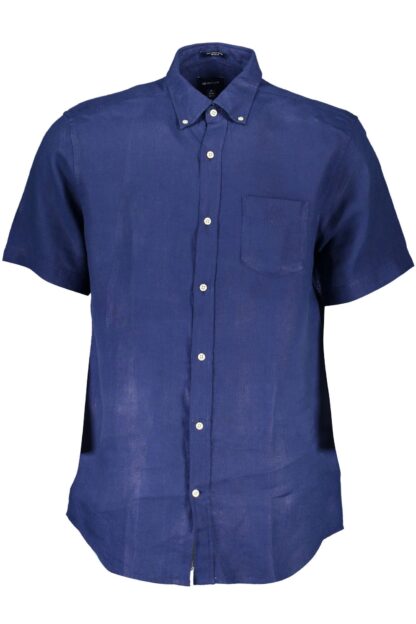 Gant - Blue Linen Men Shirt