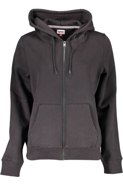 Tommy Hilfiger - Black Cotton Women Sweater Hoodie