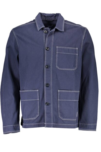 Gant - Blue Cotton Men Jacket