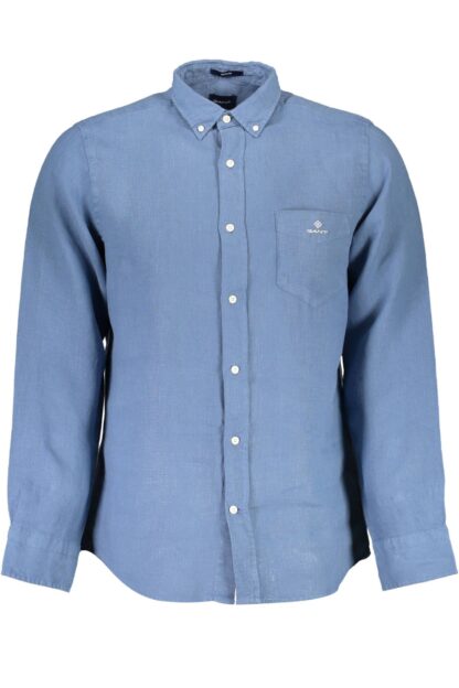 Gant - Blue Linen Men Shirt