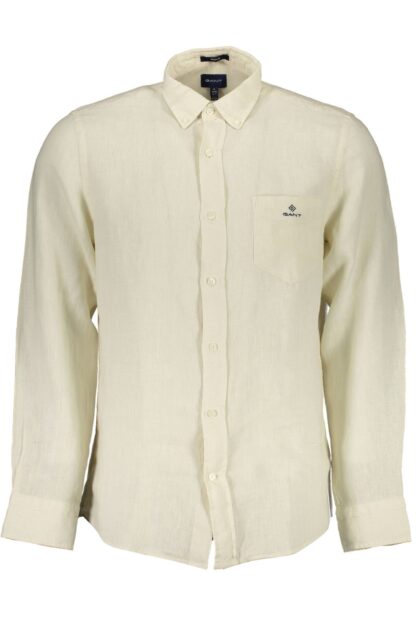 Gant - Beige Linen Men Shirt