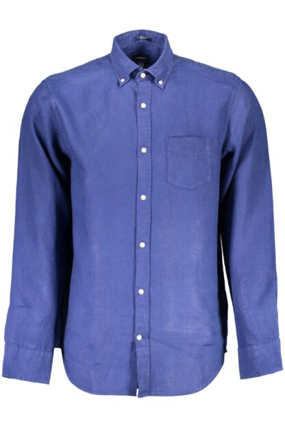 Gant - Blue Linen Men Shirt