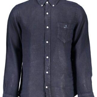 Gant - Blue Linen Men Shirt