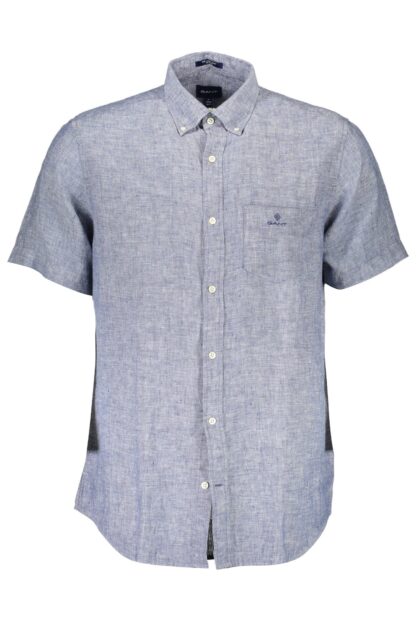 Gant - Blue Linen Men Shirt