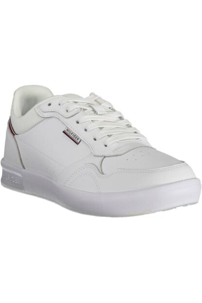 Tommy Hilfiger - White Leather Men Sneaker