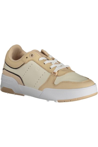 Tommy Hilfiger - Beige Leather Women Sneaker