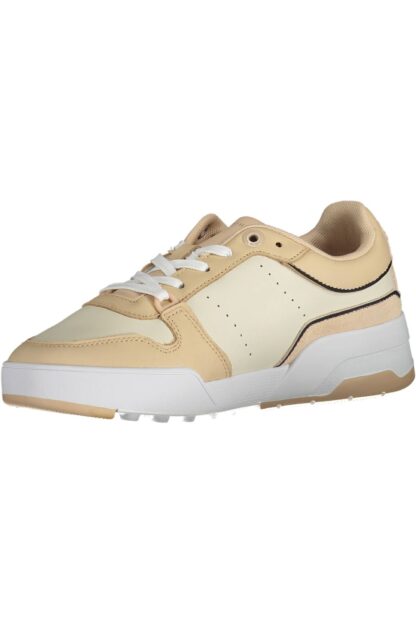 Tommy Hilfiger - Beige Leather Women Sneaker