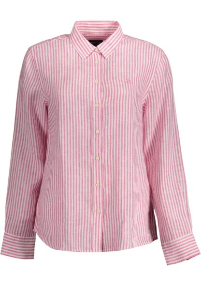 Gant - Pink Linen Women Shirt