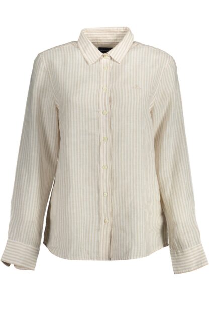 Gant - Beige Linen Women Shirt