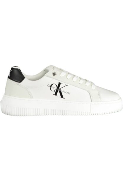 Calvin Klein - White Leather Women Sneaker